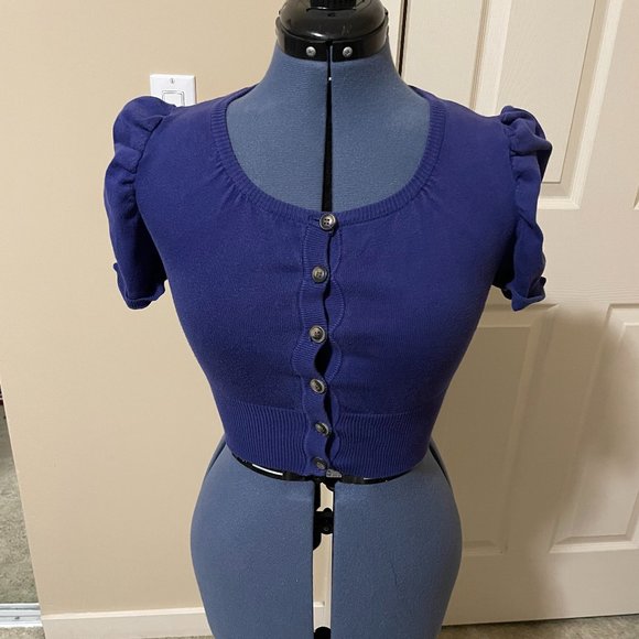 Short Sleeve Blue Top - Picture 1 of 4